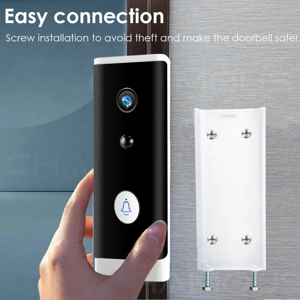 Tuya WiFi Doorbell Camera 1080P HD Battery Video Door Bell Smart Home Night View Security Protect APP Control Alexa Google