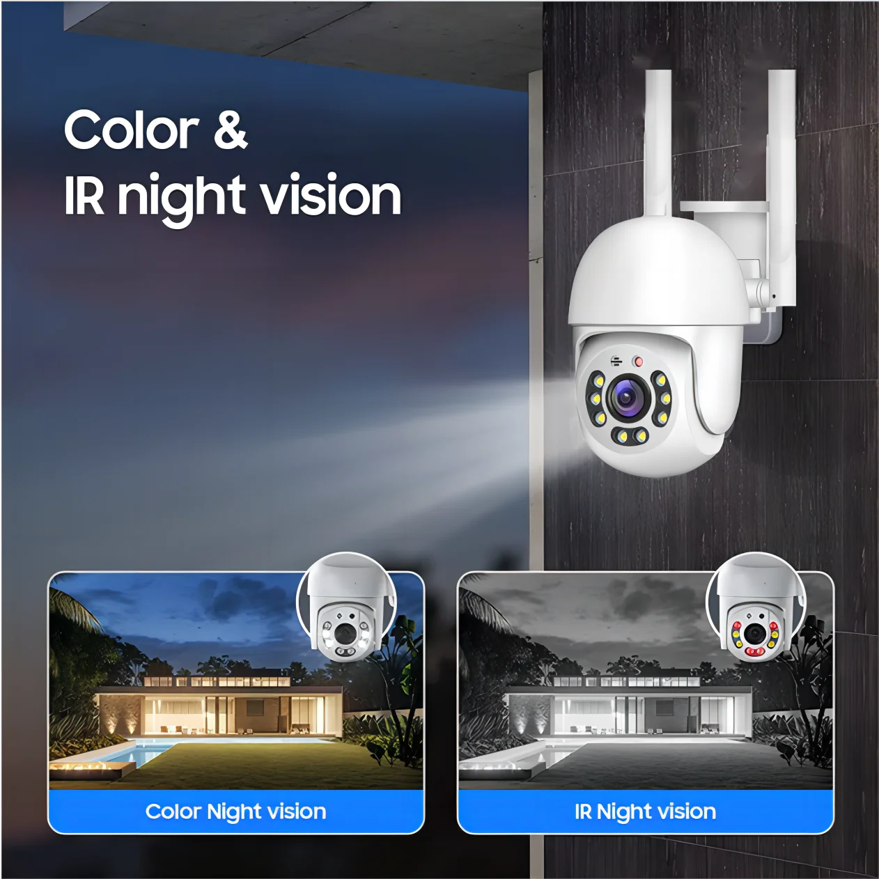 Tuya 4MP PTZ WIFI Network Camera Security Protection Outdoor IP66 Waterproof 5G Dual-band Camera Home Video Surveillance