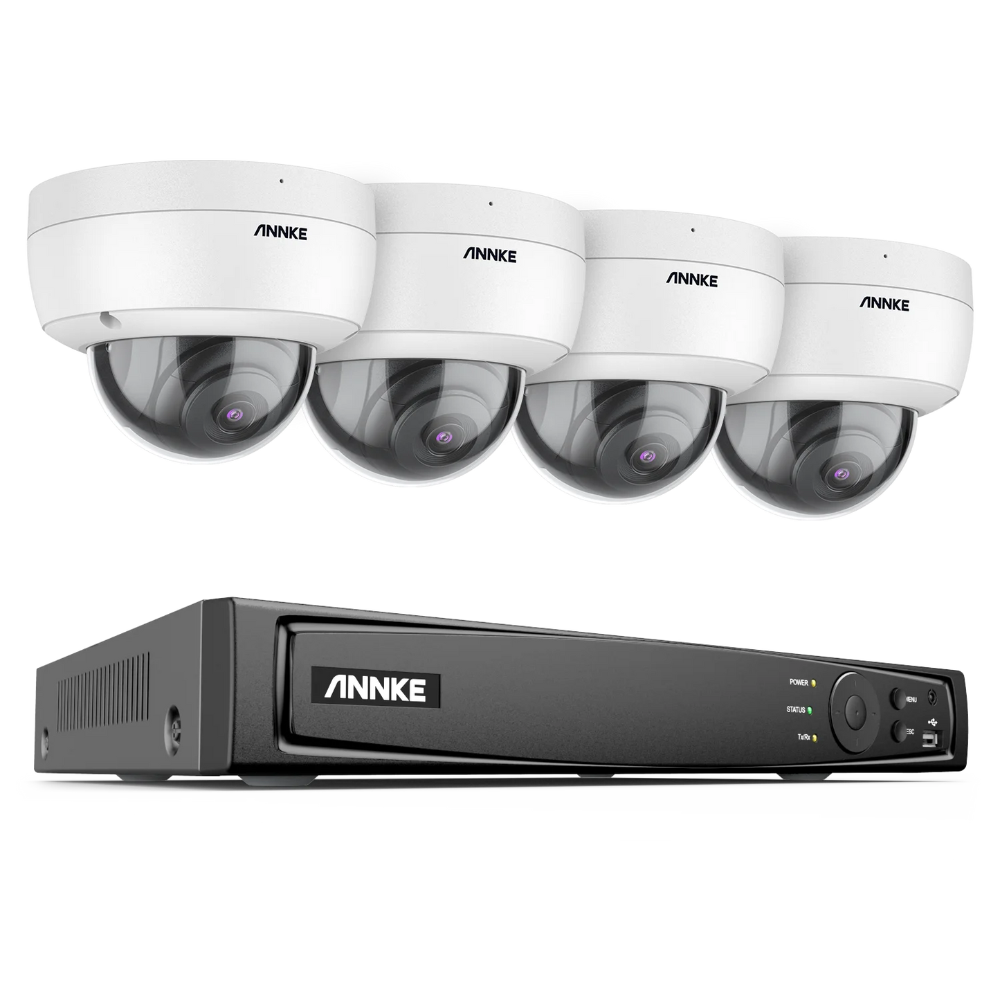 ANNKE 8CH 4K Ultra HD POE Network Video Security System 8MP H.265 NVR With 4/8pcs 8MP Weatherproof IP Camera CCTV NVR Kit