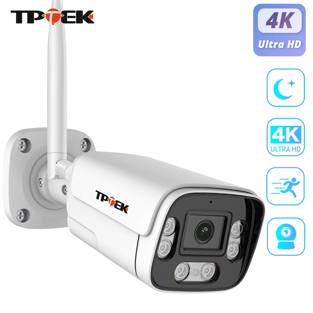 8MP 4K IP Camera Wifi Outdoor Surveillance Home Securtiy Protection CCTV Wi Fi Camara 5MP Video Wi-Fi Waterproof CamHi IP Cam