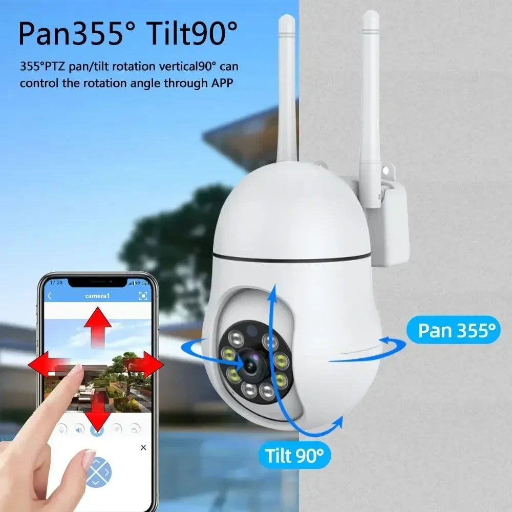 5MP TUYA Smart Life Home Cameras Two-way Audio Wifi Outdoor AI Human Detect Wireless  Security Surveillance CCTV With IP Camera