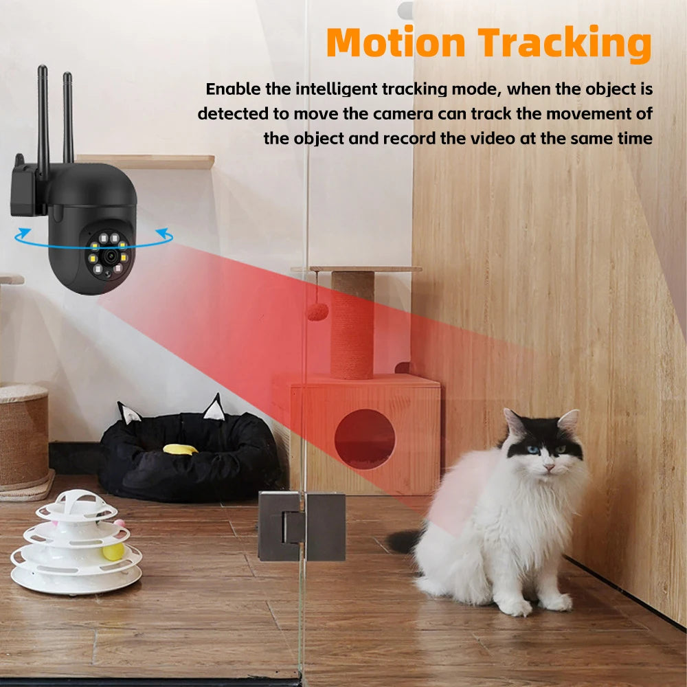 Wireless Security Camera System Outdoor Home 5G Wifi Night Vision Cam 1080P HD 5Xzoom APP Remote Monitoring Motion Detected Cam