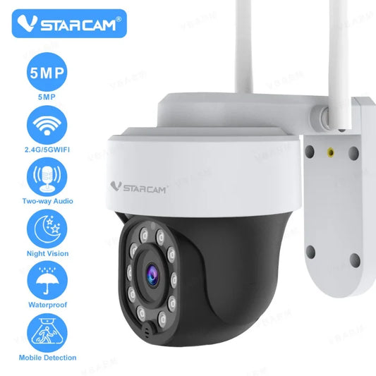 Vstarcam CS665Q 5MP 2.4G/5GHz WIFI Camera Smart AI Human Detection Camera Waterproof Full color Night Vision Two-way Talk Camera