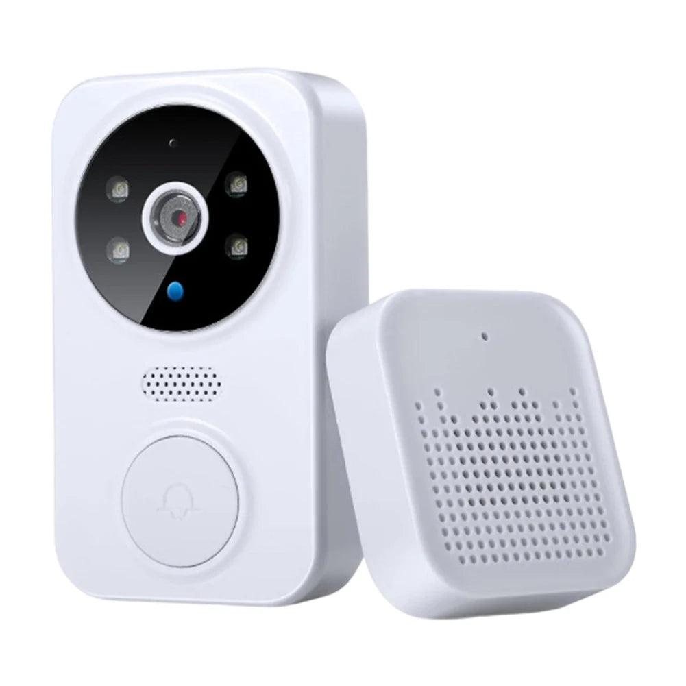 WiFi Wireless Video Doorbell Camera 2-Way Intercom Doorbell with Chime APP Remote Monitoring Night Vision Smart Home Door Bell