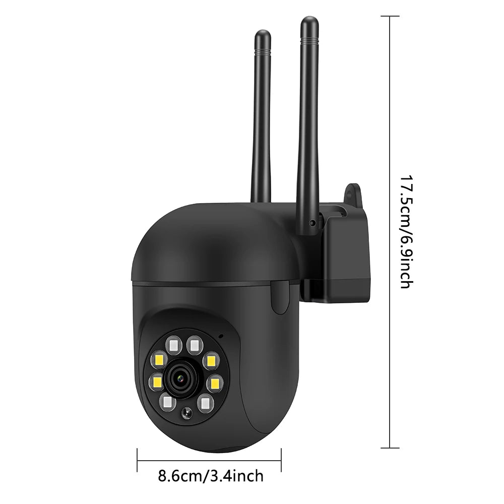 Wireless Security Camera System Outdoor Home 5G Wifi Night Vision Cam 1080P HD 5Xzoom APP Remote Monitoring Motion Detected Cam