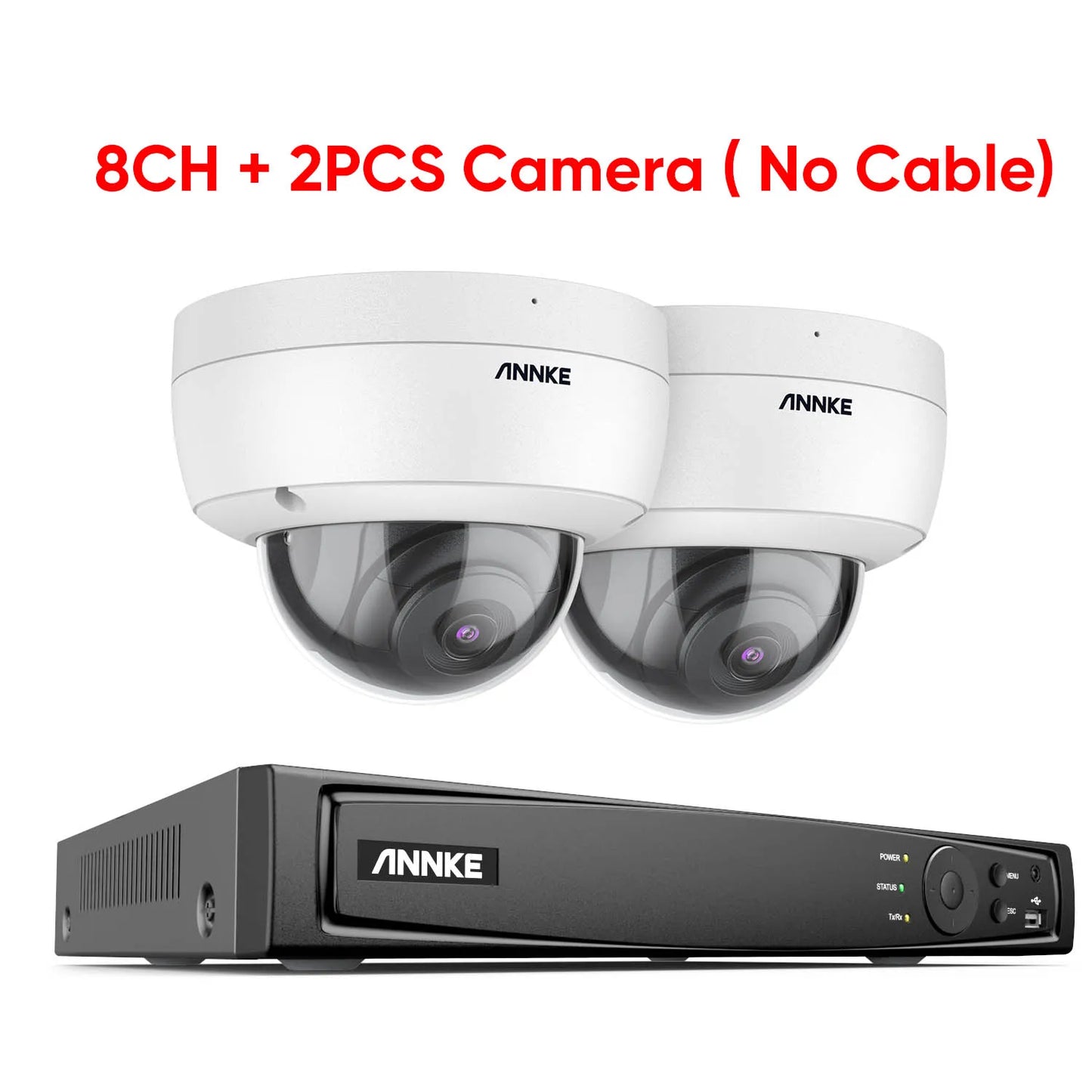 ANNKE 8CH 4K Ultra HD POE Network Video Security System 8MP H.265 NVR With 4/8pcs 8MP Weatherproof IP Camera CCTV NVR Kit