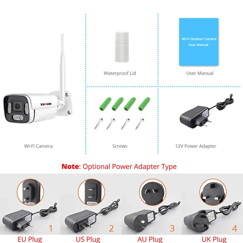 8MP 4K IP Camera Wifi Outdoor Surveillance Home Securtiy Protection CCTV Wi Fi Camara 5MP Video Wi-Fi Waterproof CamHi IP Cam