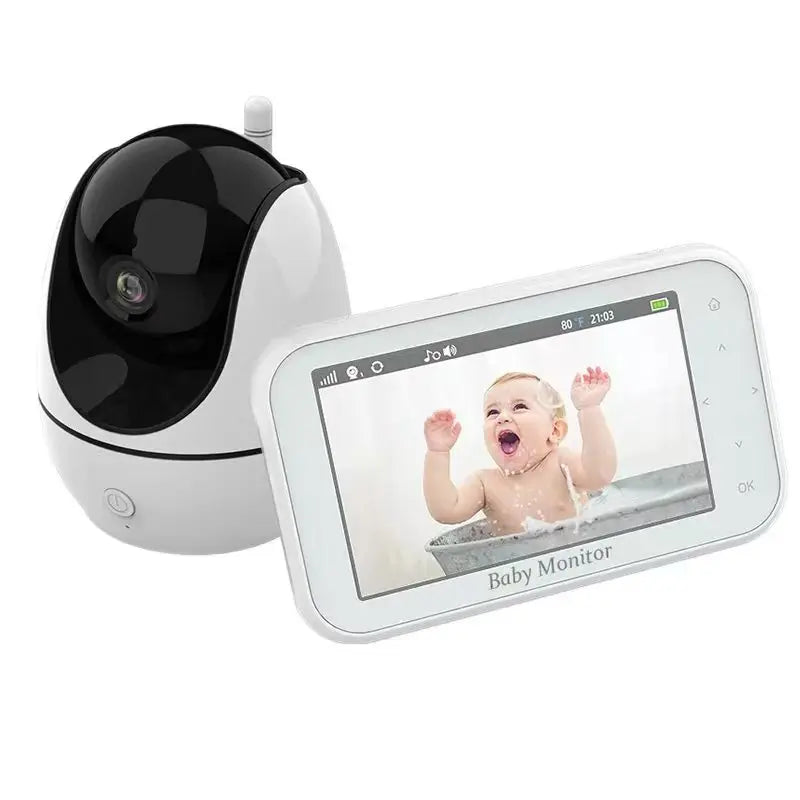 PTZ Baby Monitor 4.3 inch Wireless Video Night Vision Temperature Monitoring 2 Way Audio Talk Baby Nanny Security Camera