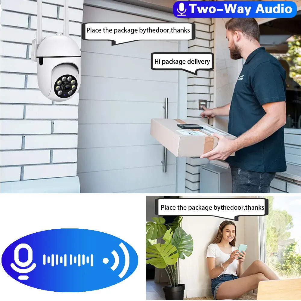 ICsee 5MP Surveillance CCTV IP Wifi Camera  External Security Protection Wireless Home Baby Color Night Vision Monitor  ﻿