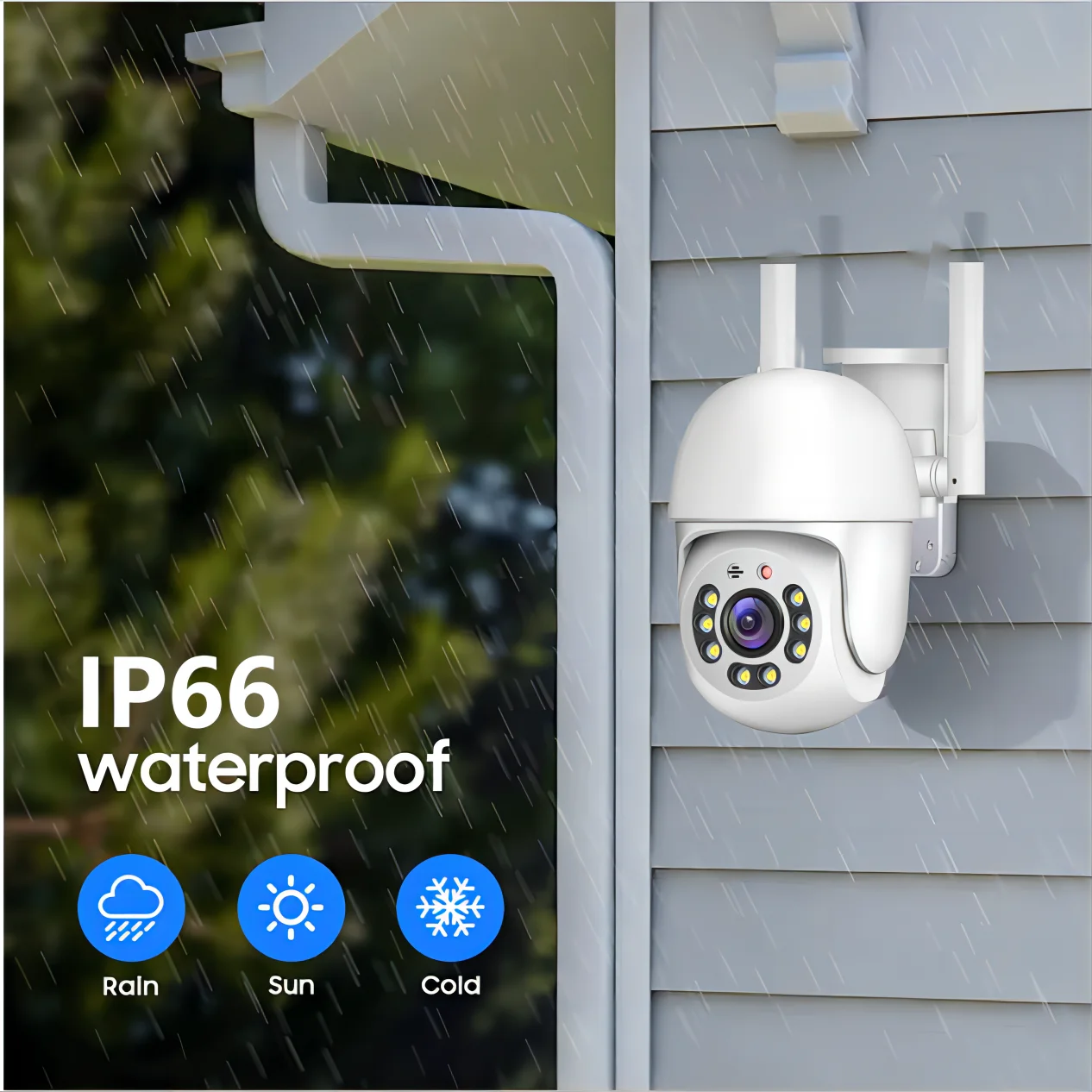 Tuya 4MP PTZ WIFI Network Camera Security Protection Outdoor IP66 Waterproof 5G Dual-band Camera Home Video Surveillance